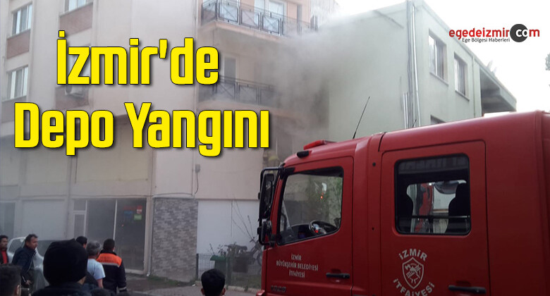 İzmir’de depo yangını