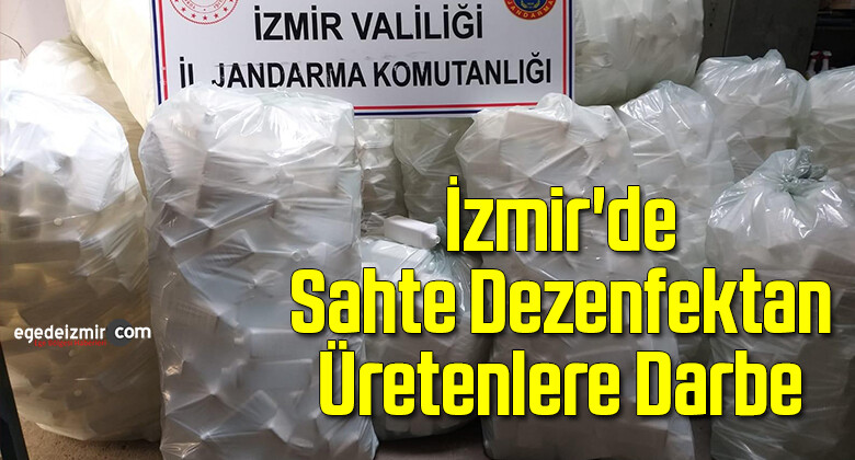 İzmir’de Sahte Dezenfektan Üretenlere Darbe