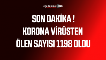 TÜRKİYE’DE KORONAVİRÜSTEN ÖLEN KİŞİ SAYISI 1198’E YÜKSELDİ