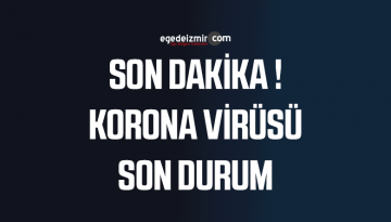 SON DAKİKA ! KORONA VİRÜSÜ SON DURUM
