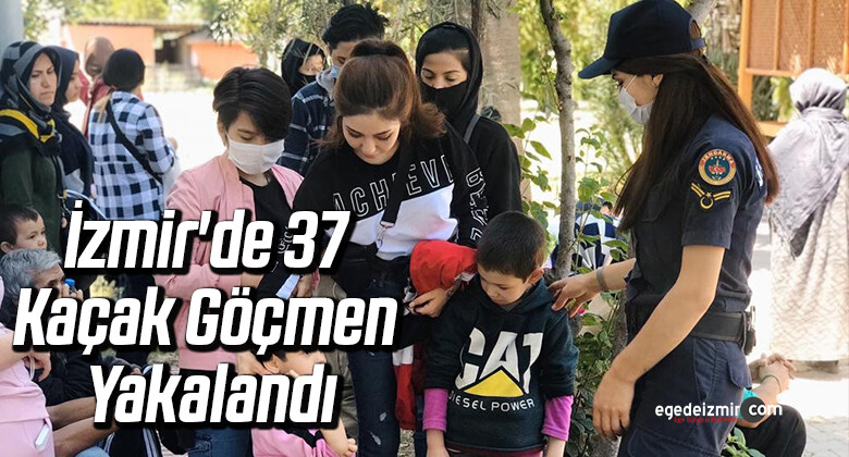 İzmir’in Seferihisar İlçesinde 37 Kaçak Göçmen Yakalandı