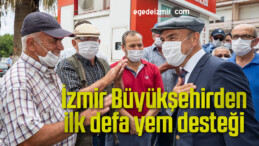 İzmir Büyükşehir Belediyesinden ilk defa yem desteği