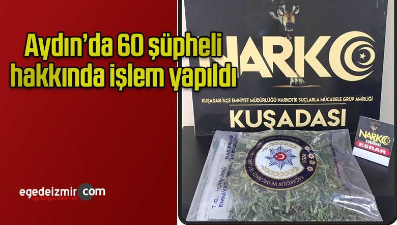 60 şüpheli hakkında