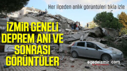 İzmir Depremi 30 Ekim 2020 Öncesi Sonrası ve Deprem Anı Şok Görüntüler