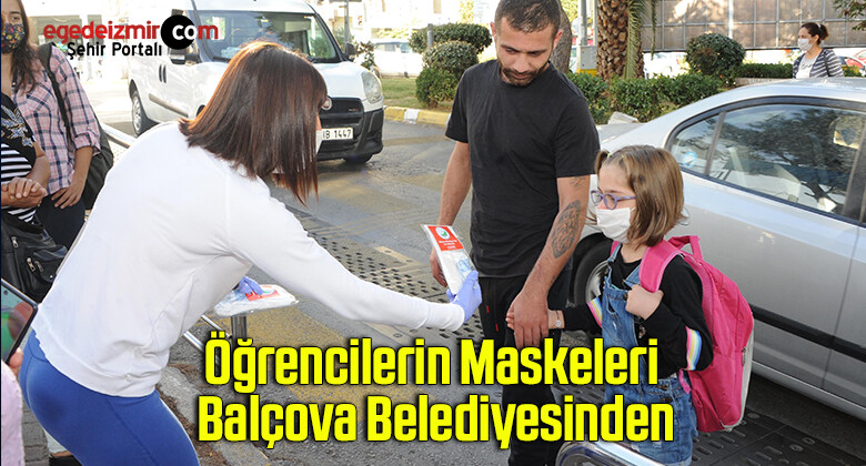 Öğrencilerin Maskeleri Balçova Belediyesinden