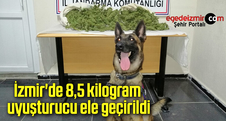 İzmir’de 8,5 kilogram uyuşturucu ele geçirildi