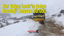 Kar Yağışı İzmir’in Çatısı Bozdağ’ı Beyaza Bürüdü