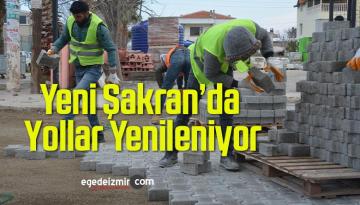Aliağa Belediyesi’nden Yeni Şakran’a 92 Bin M2 Kilit Taş
