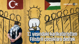 11 yaşındaki karikatüristten Filistinli çocuklara destek