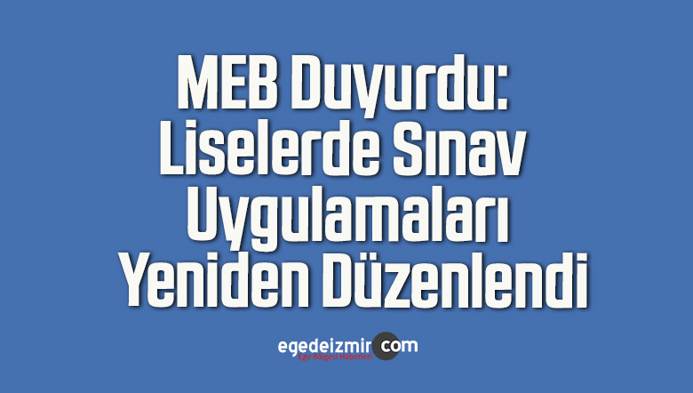 liselerde sınav