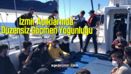 İzmir Açıklarında Düzensiz Göçmen Yoğunluğu