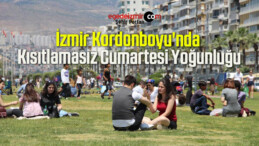 İzmir Kordonboyu’nda Kısıtlamasız Cumartesi Yoğunluğu