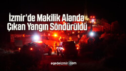 İzmir’de Makilik Alanda Çıkan Yangın Söndürüldü
