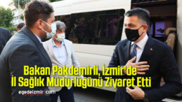 Bakan Pakdemirli, İzmir’de İl Sağlık Müdürlüğünü Ziyaret Etti