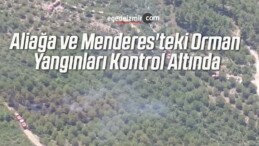 Aliağa ve Menderes’teki Orman Yangınları Kontrol Altında