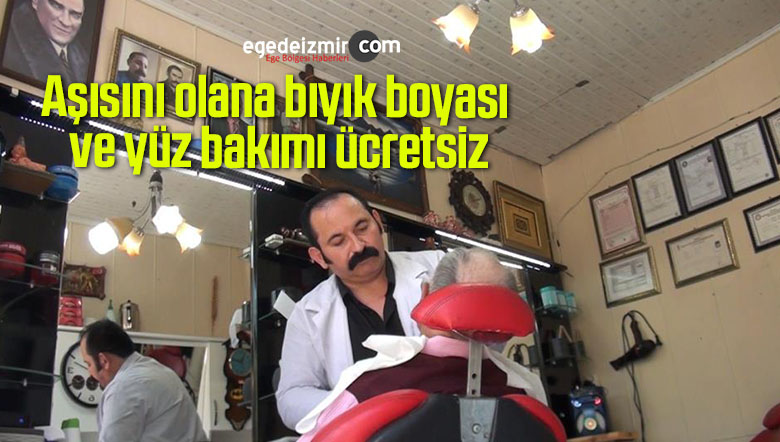 Aşısını olana bıyık boyası ve yüz bakımı ücretsiz