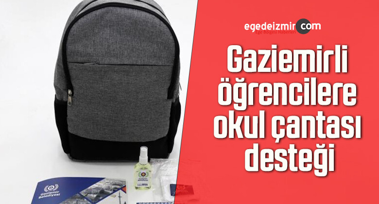 Gaziemirli öğrencilere okul çantası desteği
