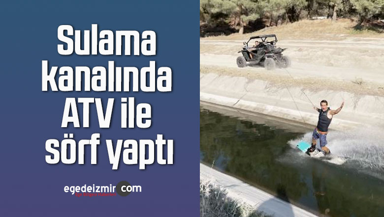 sörf yaptı