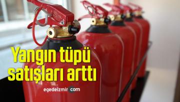 Yangın tüpü satışları arttı