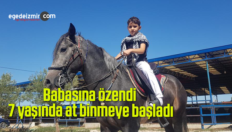Babasına özendi