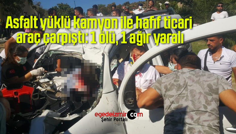 asfalt yüklü