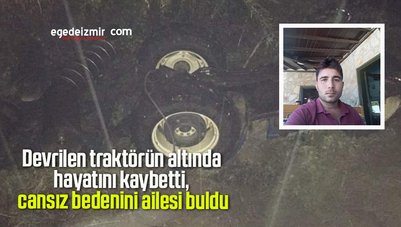Devrilen traktörün