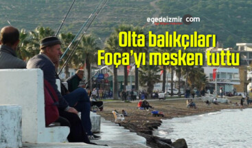 Olta balıkçıları Foça’yı mesken tuttu