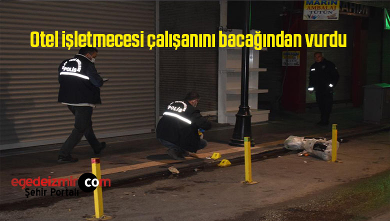 bacağından vurdu