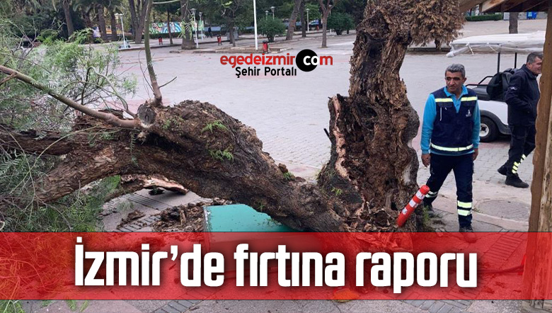 İzmir’de fırtına