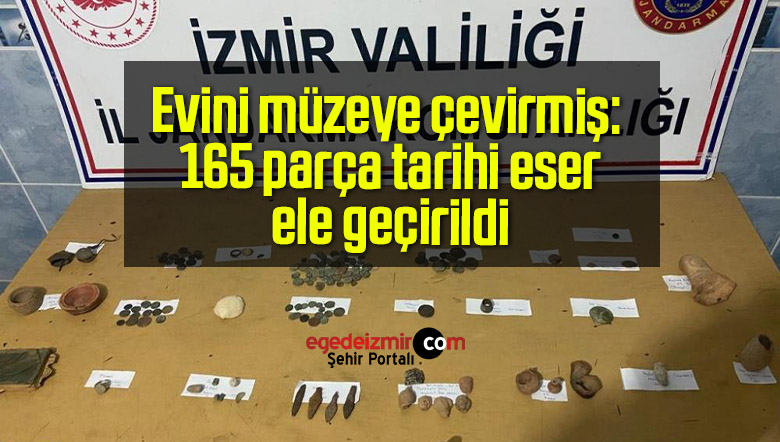 Evini müzeye çevirmiş: 165 parça tarihi eser ele geçirildi