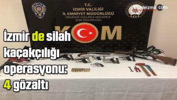 İzmir’de silah kaçakçılığı operasyonu: 4 gözaltı