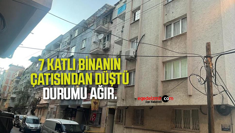 7 katlı binadan düştü1
