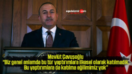 Dışişleri Bakanı Mevlüt Çavuşoğlu, Türkiye’nin Rusya’ya yönelik yaptırımlara katılıp katılmayacağına ilişkin, “Biz genel anlamda bu tür yaptırımlara ilkesel olarak katılmadık. Bu yaptırımlara da katılma eğilimimiz yok” dedi.
