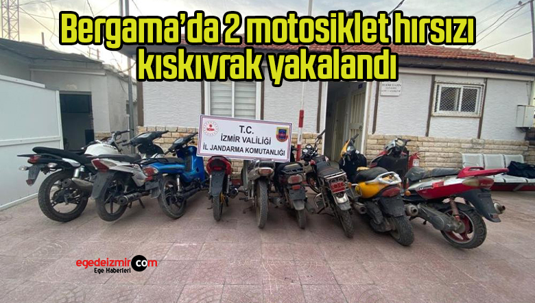 Bergama’da 2 motosiklet hırsızı kıskıvrak yakalandı
