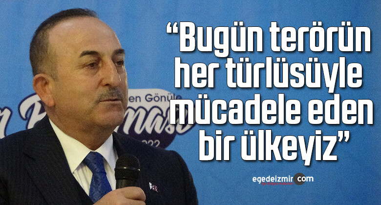 Bakan Çavuşoğlu: “Bugün terörün her türlüsüyle mücadele eden bir ülkeyiz”