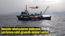 Denizde rahatsızlanan balıkçının yardımına sahil güvenlik ekipleri yetişti