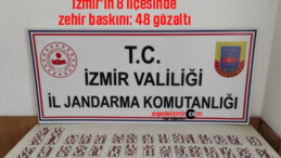 İzmir’in 8 ilçesinde zehir baskını: 48 gözaltı
