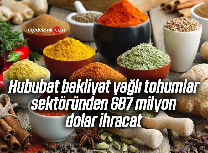 Hububat bakliyat yağlı tohumlar sektöründen 687 milyon dolar ihracat