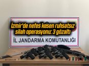 İzmir’de nefes kesen ruhsatsız silah operasyonu: 3 gözaltı