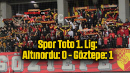 Spor Toto 1. Lig: Altınordu: 0 – Göztepe: 1