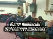 Kumar makinesini özel bölmeye gizlemişler