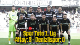 Spor Toto 1. Lig: Altay: 3 – Denizlispor: 0