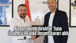 Altay, teknik direktör Tuna Üzümcü ile yola devam kararı aldı