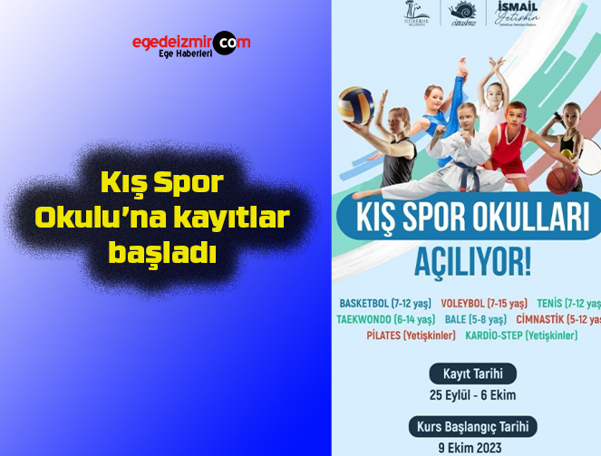 Kış Spor Okulu’na kayıtlar başladı