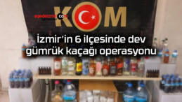 İzmir’in 6 ilçesinde dev gümrük kaçağı operasyonu