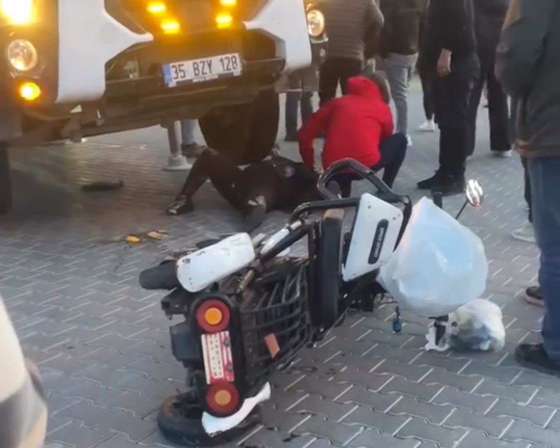 MARMARİS'TE ELEKTRİKLİ BİSİKLET SÜRÜCÜSÜ KADINA TIR ÇARPTI