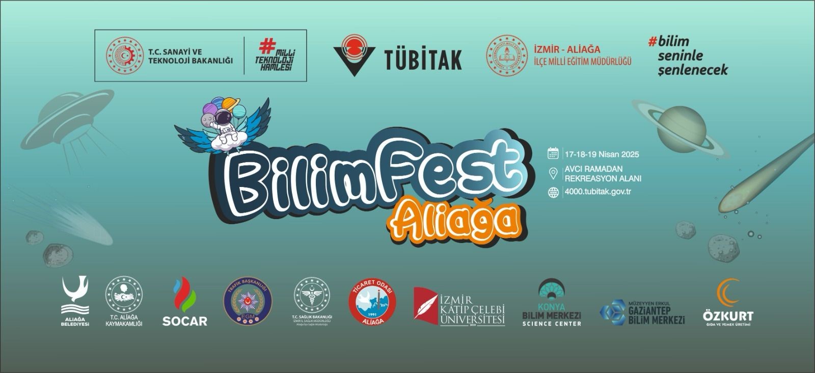 ALİAĞA, ÜLKENİN EN BÜYÜK 10 BİLİM FESTİVALİNDEN BİRİNE HAZIRLANIYOR