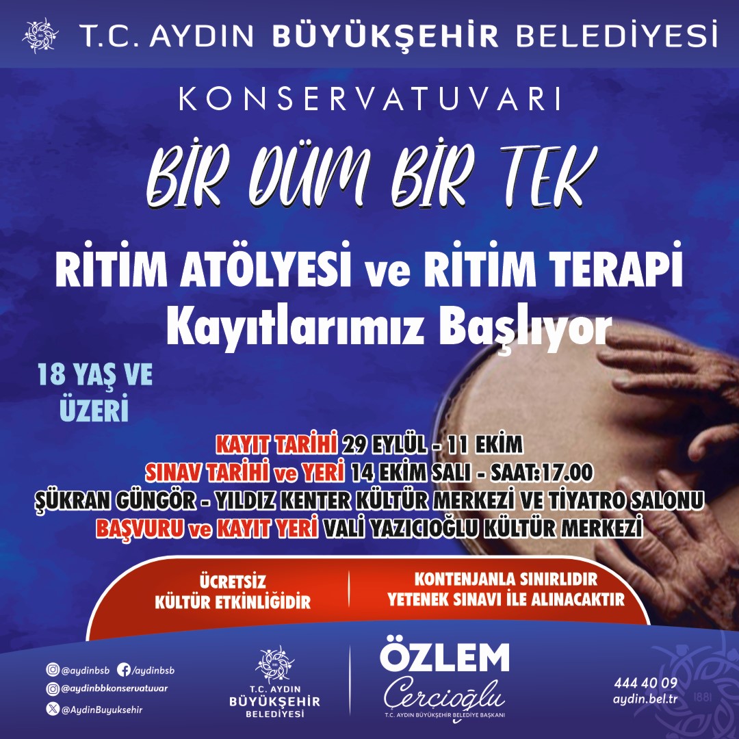 MÜZİĞİN RİTMİ BÜYÜKŞEHİR BELEDİYESİ İLE AYDIN'DA ATACAK