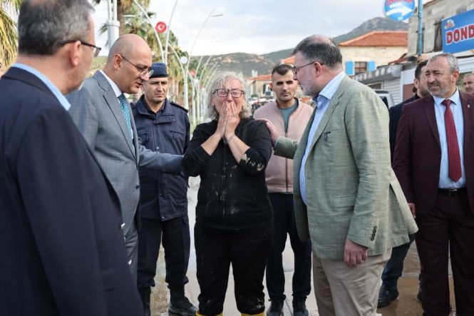 BAŞKAN SAYGILI, FOÇA'DA DEVLET YARDIMLARININ BAŞLADIĞINI DUYURDU