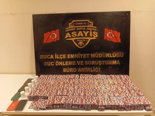 BUCA'DA 11 BİN 296 ADET UYUŞTURUCU HAP ELE GEÇİRİLDİ